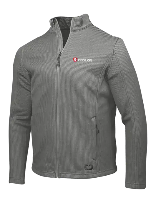 OGIO Medium Grey Grit Fleece Jacket w/Red Lion Logo