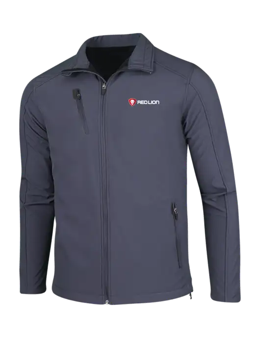 Dark Grey Welded Softshell Jacket w/Red Lion Logo